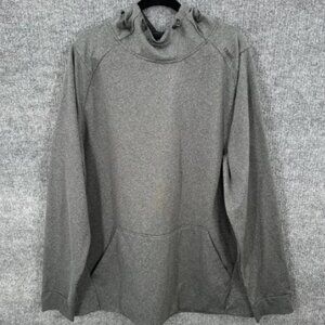 UNRL Mens‎ Crossover Hoodie ll XXL Gray Pullover Athletic Sweatshirt